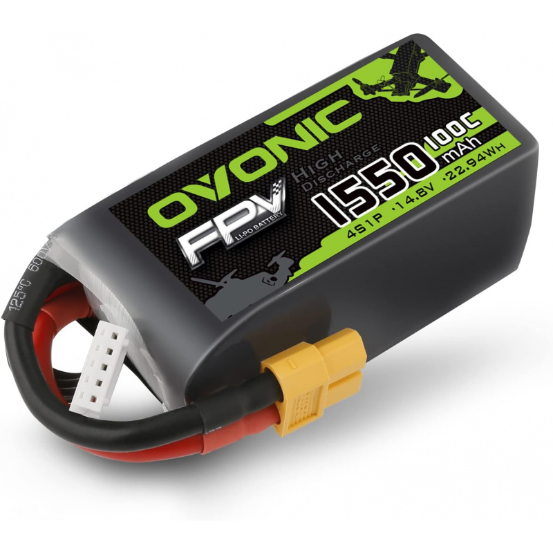 OVONIC 4s Lipo Battery 100C 15 - مراجعة Drone Battery 4S وسعره