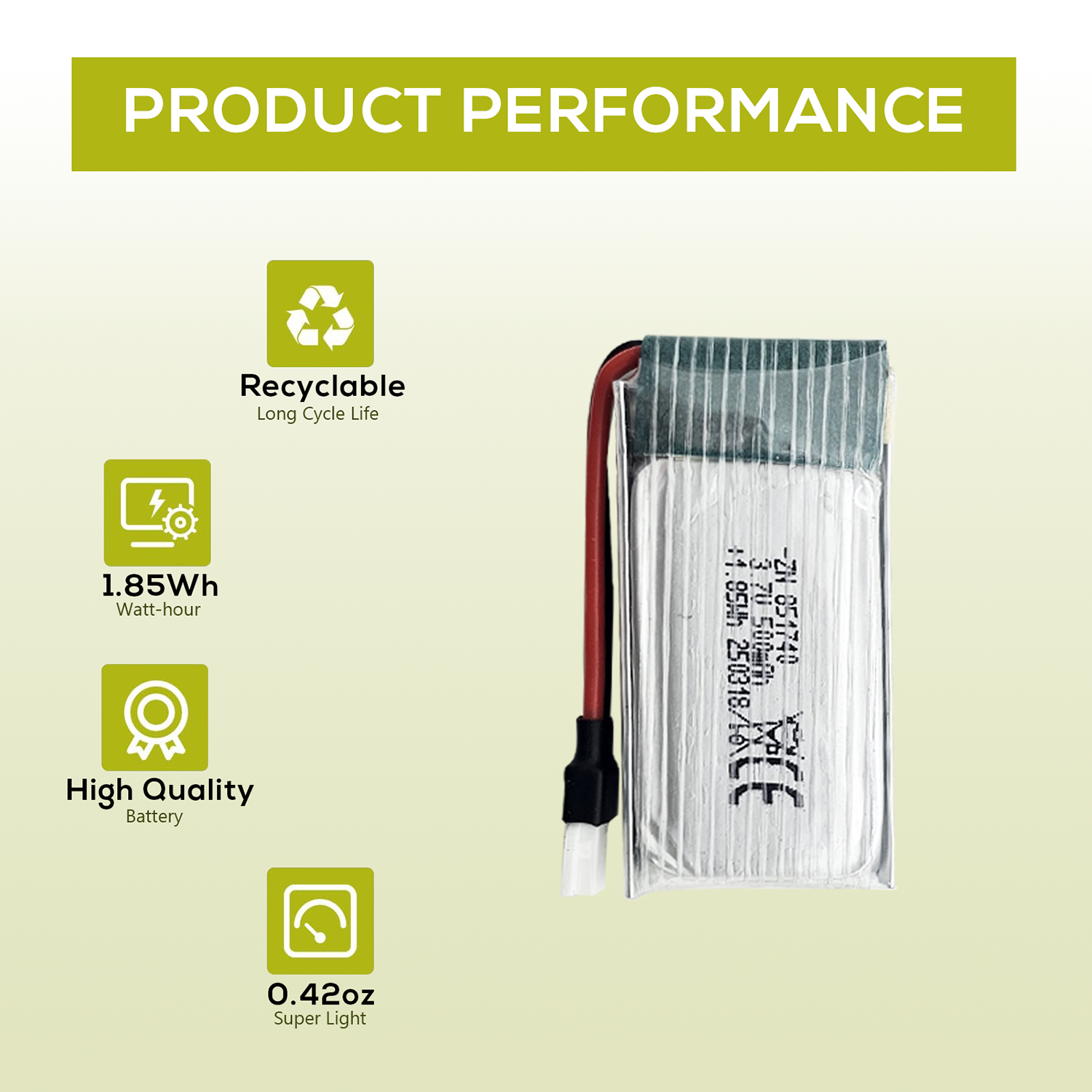 5Pcs 3.7V 500mAh LiPo Batterie - مراجعة Drone Battery Charger وسعره