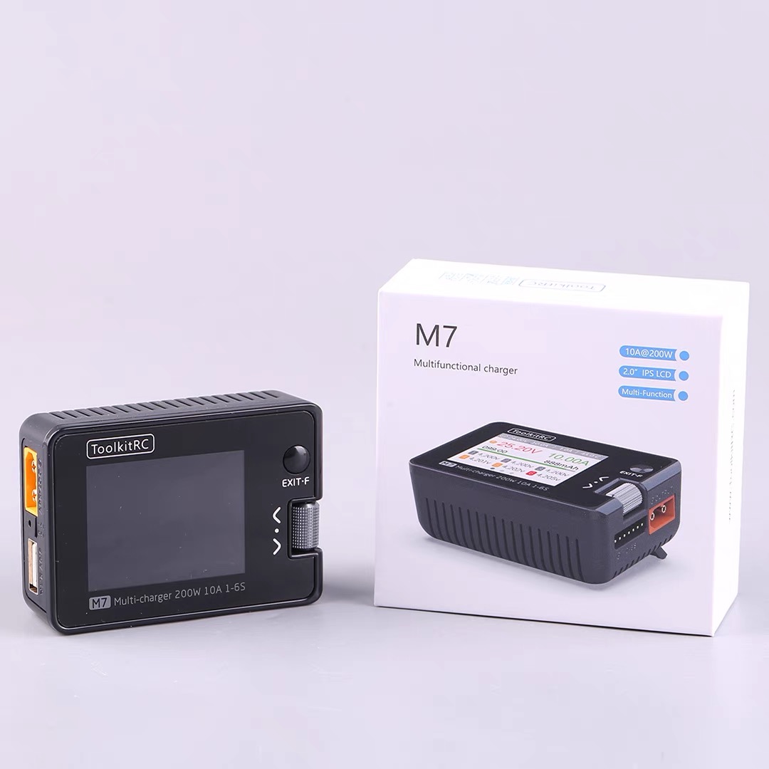 For ToolkitRC M7 200W 10A DC C - مراجعة Drone Battery Voltage Checker وسعره