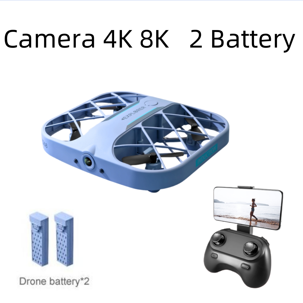 JJRC H107 FPV RC Drone with 2  - مراجعة Drone Battery Box وسعره