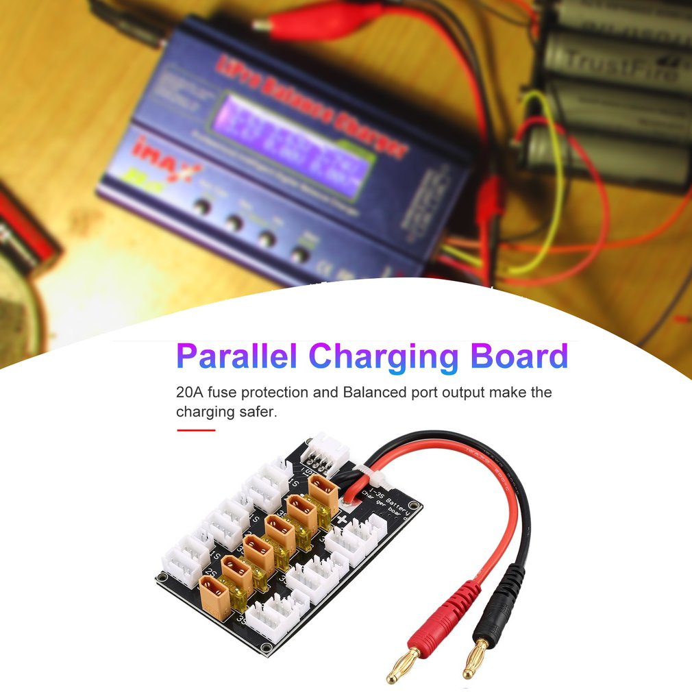 1S-3S 20A XT30 Plug Lipo Batte - مراجعة Drone Battery Parallel Board وسعره