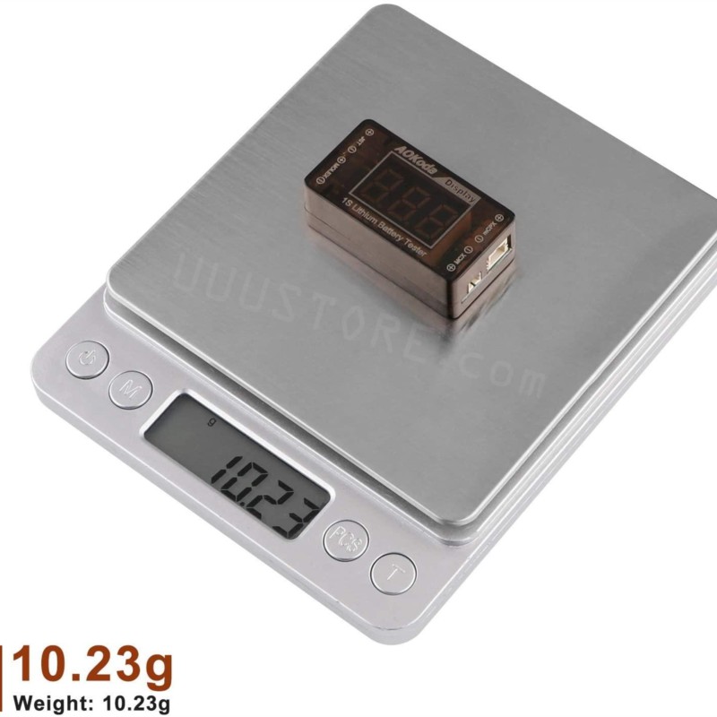 AOKoda AOK-041 1S LiPo Battery - مراجعة Drone Battery Voltage Checker وسعره